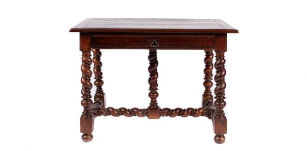 19th Century Portuguese Baroque-Style Oak Table