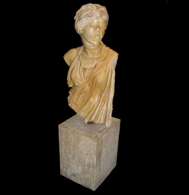 Finely Carved Marble Bust of a Woman