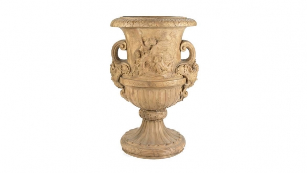 French Neoclassical Style Large Terracotta Garden Urn