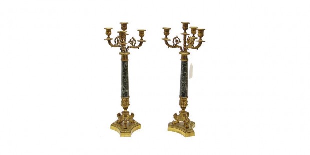 Pair-of-Charles-X-style-gilt-bronze-and-marble-four-light-candelabra-2