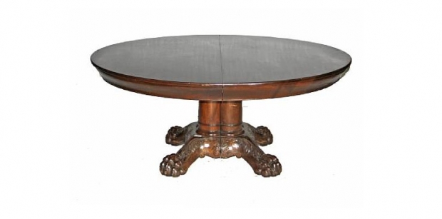 Renaissance-Style Mahogany Extension Dining Table