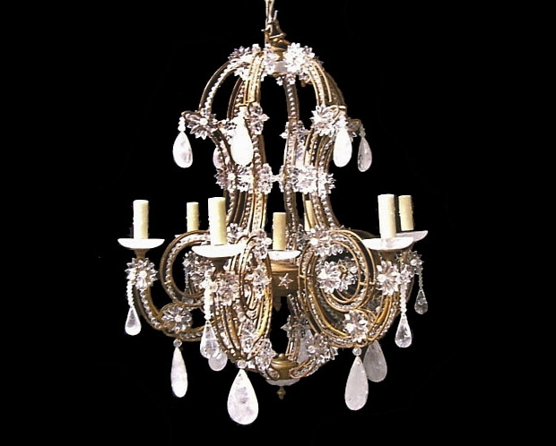 Fine Small Venetian Chandelier with Double Work Frame