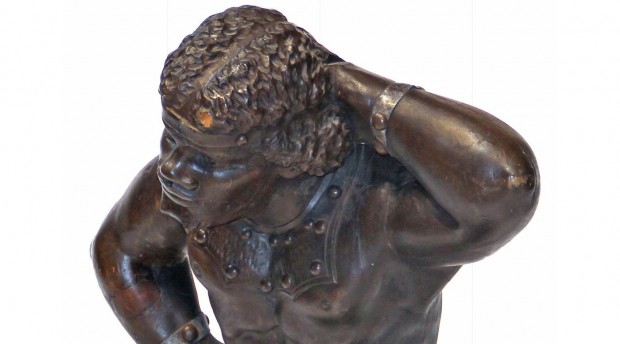 19 Century Italian Carved Walnut Kneeling Blackamoor Figure