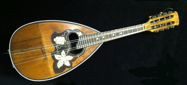Antique Mother of Pearl and Tortoise shell mandolin