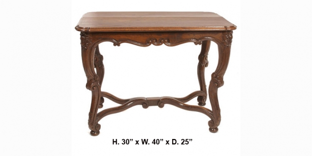 Early 19c Italian Rococo style oak center table