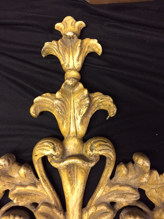 Pr. Italian Baroque Style carved giltwood sconces c.1900 (3)
