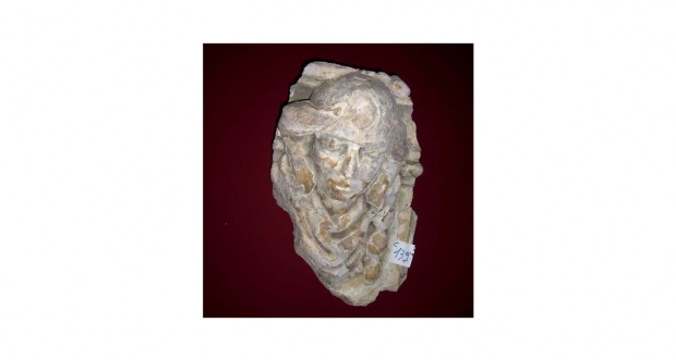 19th Century Stone Head of Woman Architectural Fragment