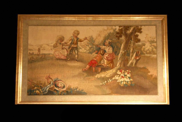 19th Century French Framed Aubusson Panel