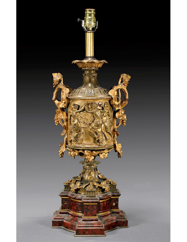 Antique Continental Urn Lamp