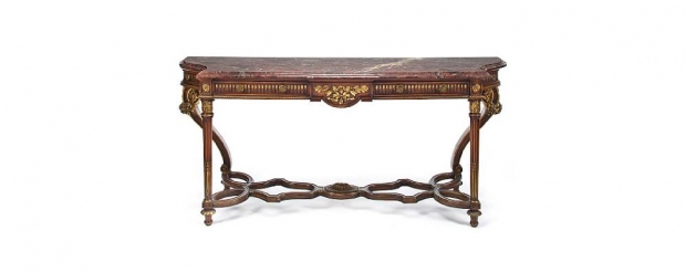 Neoclassical-style-parcel-gilt-beechwood-and-marble-console-table-2