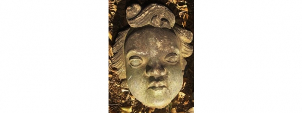 Stone Face Garden Figure