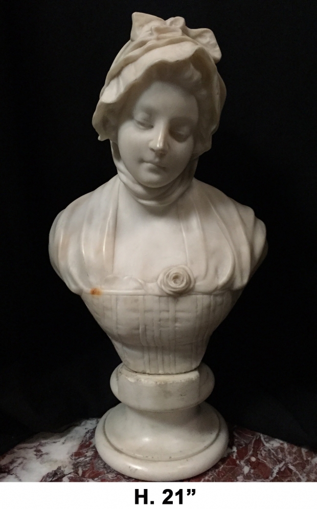 19c Marble bust