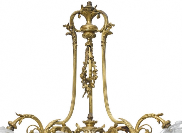 Extremely fine 19c French oromlu and marble with wedgewood plaques 9L chandelier (2)