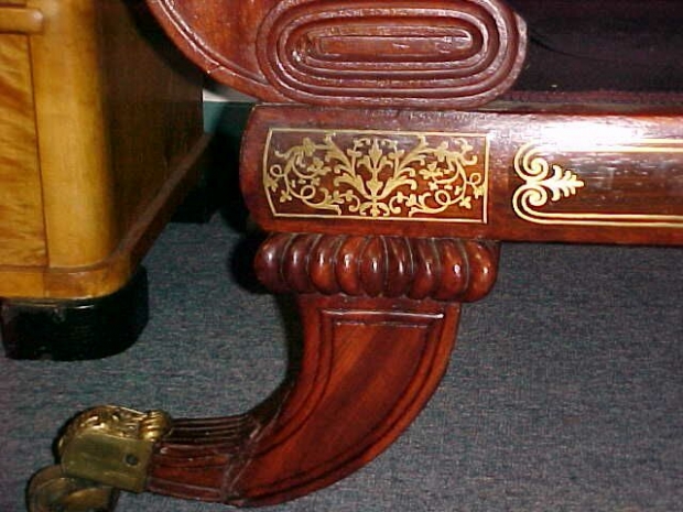 Regency Brass Inlaid Sofa (3)